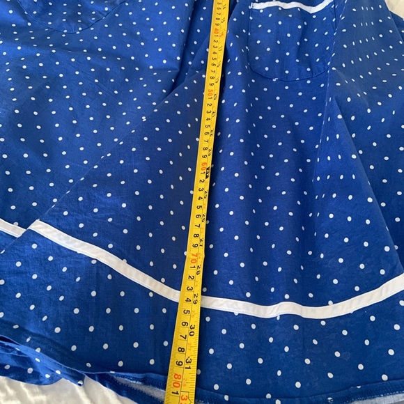 Hell Bunny Blueberry Swing Dress polka dots - small - Picture 4 of 10